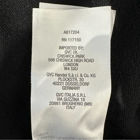 Belle by KIM GRAVEL Knit Top/Sweatshirt with Faux Leather Hood Women Bla… - Picture 13 of 13